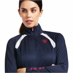 Ariat Womens Sunstopper 2.0 1/4 Zip Baselayer 10030429 - Team Colour Team -Equestrian Products Store 4121 Ariat20Womens20Sunstopper20Zip20Baselayer201003918420 20Team205.700x700
