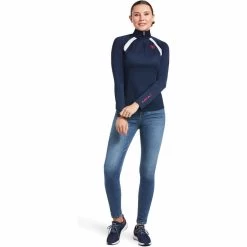 Ariat Womens Sunstopper 2.0 1/4 Zip Baselayer 10030429 - Team Colour Team -Equestrian Products Store 4121 Ariat20Womens20Sunstopper20Zip20Baselayer201003918420 20Team206.700x700