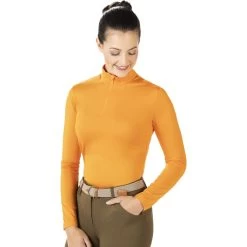 2022 HKM Womens Summer Milano Functional Shirt 13071 - Orange -Equestrian Products Store 4294 HKM Womens Summer Milano Functional Shirt 13071 Orange 1.700x700