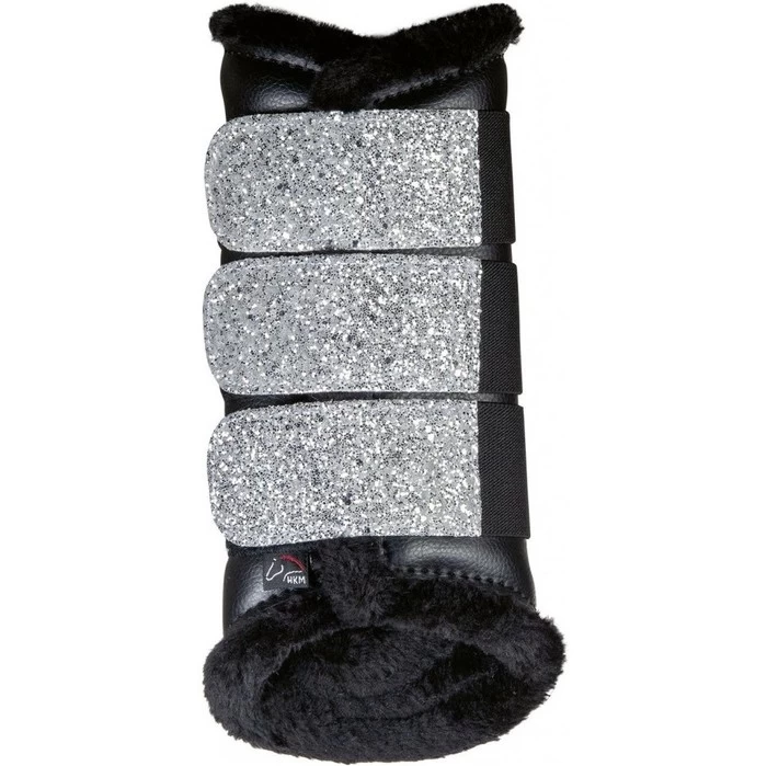 2022 HKM Sparkle Brushing Boots 13345 - Black / Silver 5 2022 HKM Sparkle Brushing Boots 13345 - Black / Silver - Image 3