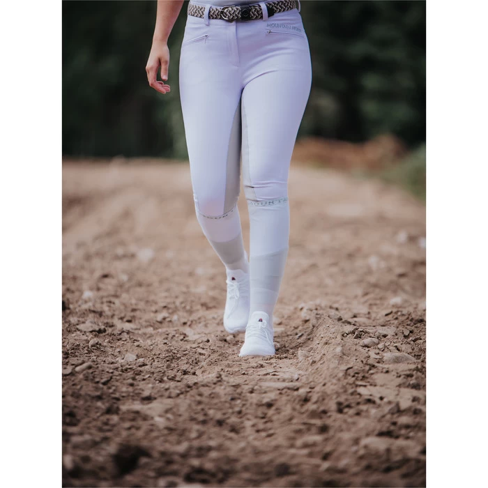 2022 Mountain Horse Womens Diana Clarino Full Seat Breeches 053240200 - White Colour White 4 2022 Mountain Horse Womens Diana Clarino Full Seat Breeches 053240200 - White Colour White - Image 2