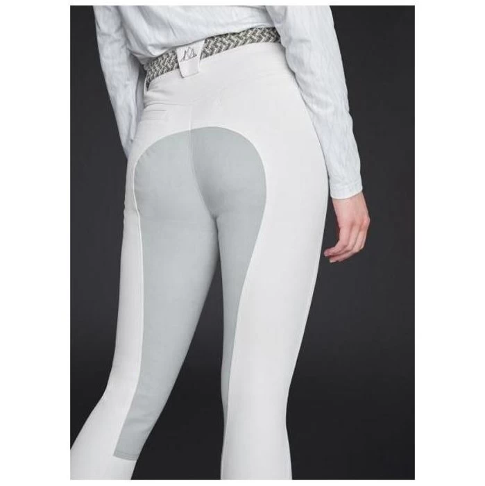 2022 Mountain Horse Womens Diana Clarino Full Seat Breeches 053240200 - White Colour White 5 2022 Mountain Horse Womens Diana Clarino Full Seat Breeches 053240200 - White Colour White - Image 3