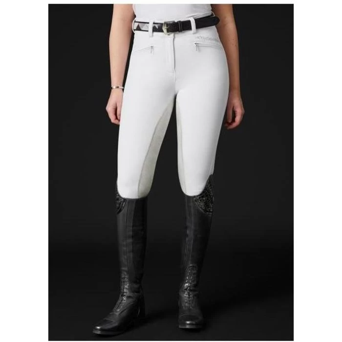 2022 Mountain Horse Womens Diana Clarino Full Seat Breeches 053240200 - White Colour White 6 2022 Mountain Horse Womens Diana Clarino Full Seat Breeches 053240200 - White Colour White - Image 4