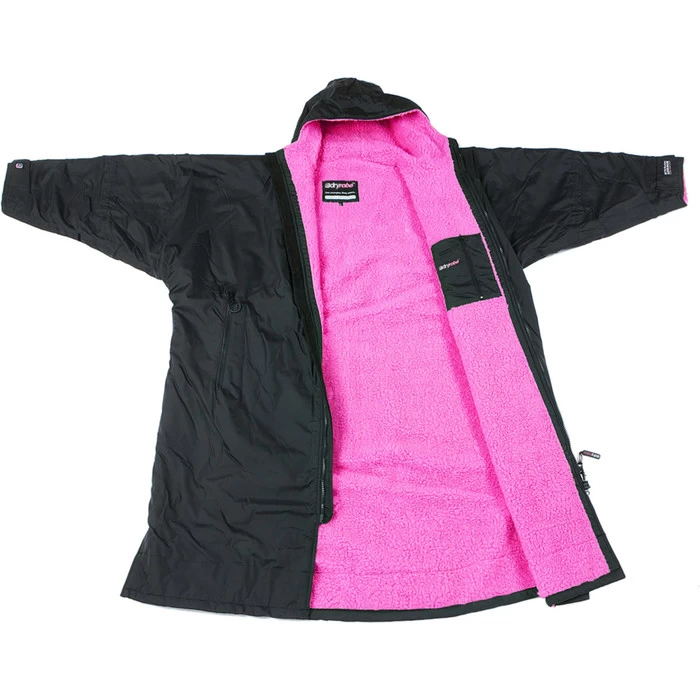 2021 Dryrobe Advance Long Sleeve Premium Outdoor Change Robe LSDABB - Black / Pink Colour Black/Pink 3 2021 Dryrobe Advance Long Sleeve Premium Outdoor Change Robe LSDABB - Black / Pink Colour Black/Pink