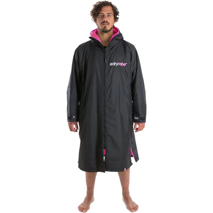 2021 Dryrobe Advance Long Sleeve Premium Outdoor Change Robe LSDABB - Black / Pink Colour Black/Pink 5 2021 Dryrobe Advance Long Sleeve Premium Outdoor Change Robe LSDABB - Black / Pink Colour Black/Pink - Image 3