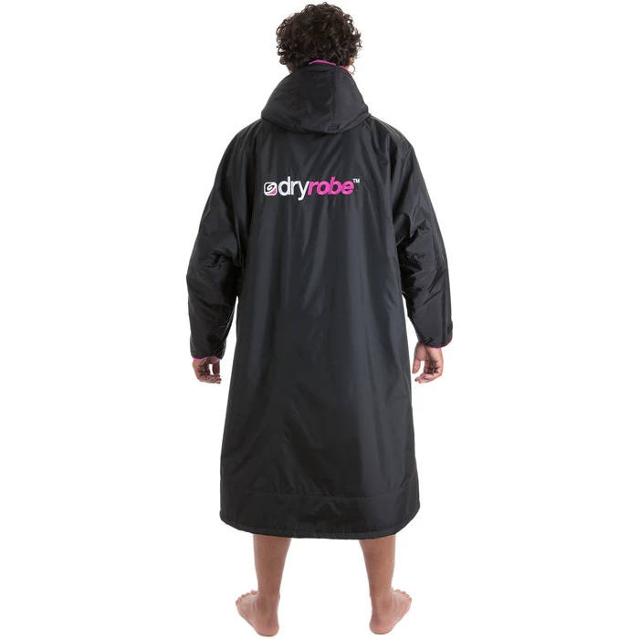 2021 Dryrobe Advance Long Sleeve Premium Outdoor Change Robe LSDABB - Black / Pink Colour Black/Pink 6 2021 Dryrobe Advance Long Sleeve Premium Outdoor Change Robe LSDABB - Black / Pink Colour Black/Pink - Image 4