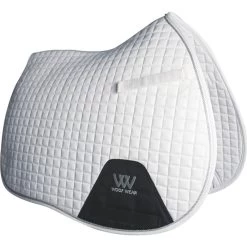 2022 Woof Wear Full Size GP Saddle Cloth & Womens Short Sleeve Performance Riding Shirt Bundle WA0006/WS0001 - White Colour White -Equestrian Products Store 4656 Woof Wear General Purpose Saddle Cloth White.2000x2000.700x700