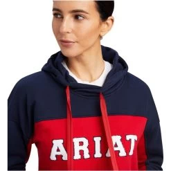 2022 Ariat Womens Rabere Team Hoodie 10041392 - Navy -Equestrian Products Store 4760 F22 WMS ENGL 10041392 detail01.700x700