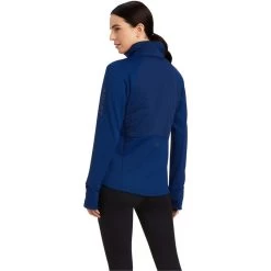2022 Ariat Womens Venture 1/2 Zip Sweatshirt 10041396 - Estate Blue -Equestrian Products Store 4762 F22 WMS ENGL 10041396 back.700x700