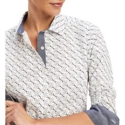 2022 Ariat Womens Tomales Shirt 10042095 - Bit Print -Equestrian Products Store 4767 F22 WMS ENGL 10042095 detail01.700x700