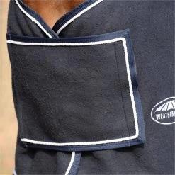 2022 Weatherbeeta Wool Show Sheet With Chest Panel Standard Neck Fleece Rug 10115800 - Navy / White -Equestrian Products Store 4915 202220Weatherbeeta20Wool20Show20Sheet20With20Chest20Panel20Standard20Neck20Rug201011580020 20Navy20White20Close20Up.700x700