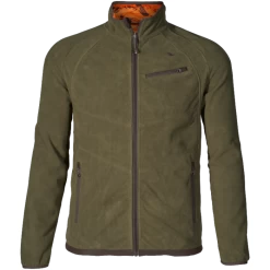 Seeland Mens Vantage Reversible Fleece 130211369 - Pine Green / InVis Orange