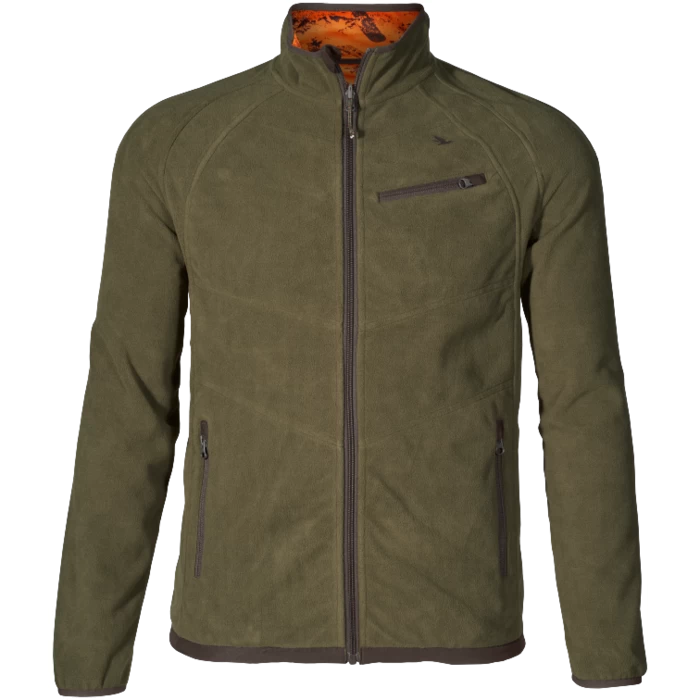 Seeland Mens Vantage Reversible Fleece 130211369 - Pine Green / InVis Orange 3 Seeland Mens Vantage Reversible Fleece 130211369 - Pine Green / InVis Orange