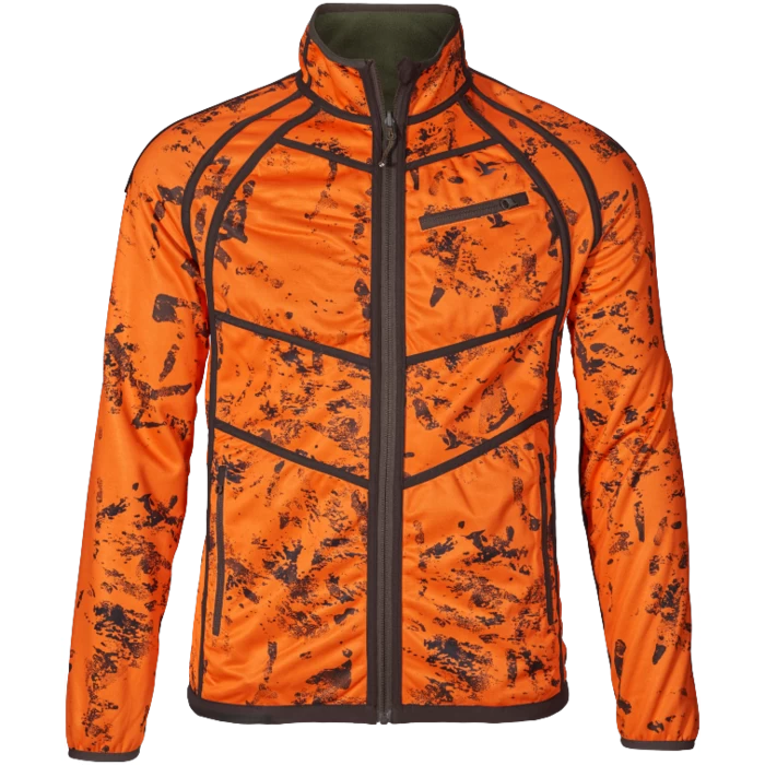 Seeland Mens Vantage Reversible Fleece 130211369 - Pine Green / InVis Orange 5 Seeland Mens Vantage Reversible Fleece 130211369 - Pine Green / InVis Orange - Image 3