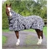 2022 Hy Equestrian StormX Original Zebra Print Fly Rug Hesozpfr - Black / White -Equestrian Products Store 49644.700x700