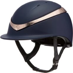 Charles Owen Halo Helmet & Free Headband HALONRG - Navy / Rose Gold
