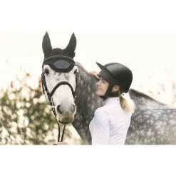 2022 Charles Owen This Esme Cosmic JS1 Pro & Free Replacement Headband & Free Hat Silk - Black -Equestrian Products Store 5630 cosmicsideprofilelandscapedreamy.700x700