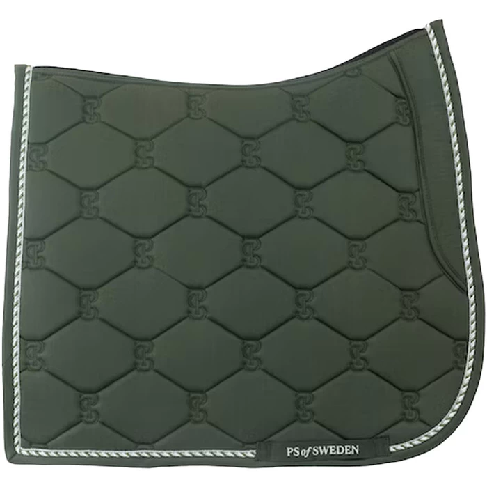 2022 PS Of Sweden Signature Dressage Cotton Saddle Pad 1110-022 - Forest Green 4 2022 PS Of Sweden Signature Dressage Cotton Saddle Pad 1110-022 - Forest Green - Image 2