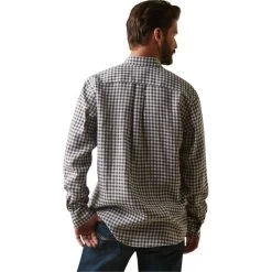 2023 Ariat Mens Mens Sonoma Shirt 10043905 - Banyan Bark Check -Equestrian Products Store 5854 202320Ariat20Mens20Mens20Sonoma20Shirt201004390520 20Banyan20Bark20Check20Back.700x700