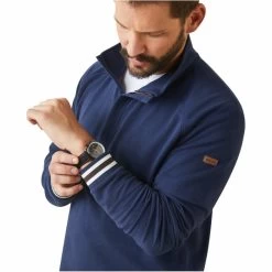 2023 Ariat Mens Portola 1/2 Zip Sweatshirt 10043783 - Navy -Equestrian Products Store 5859 10043783 01.700x700