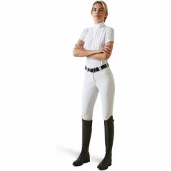 2023 Ariat Womens Luxe Show Shirt 10043820 - White -Equestrian Products Store 5877 10043820 full.700x700