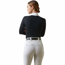 2023 Ariat Womens Sunstopper Pro 2.0 Show Shirt 10043603 - Show Navy / Ashton 10 2023 Ariat Womens Sunstopper Pro 2.0 Show Shirt 10043603 - Show Navy / Ashton -Equestrian Products Store 5878 10043603 back.700x700