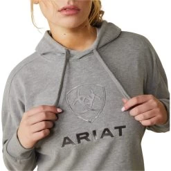 2023 Ariat Womens Just Hoodie 10043443 - Heather Grey -Equestrian Products Store 5888 202320Ariat20Womens20Just20Hoodie201004344320 20Heather20Grey20front.700x700