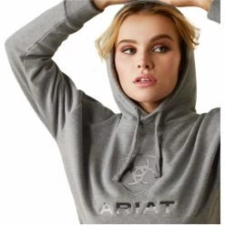 2023 Ariat Womens Just Hoodie 10043443 - Heather Grey -Equestrian Products Store 5888 202320Ariat20Womens20Just20Hoodie201004344320 20Heather20Grey20hood.700x700