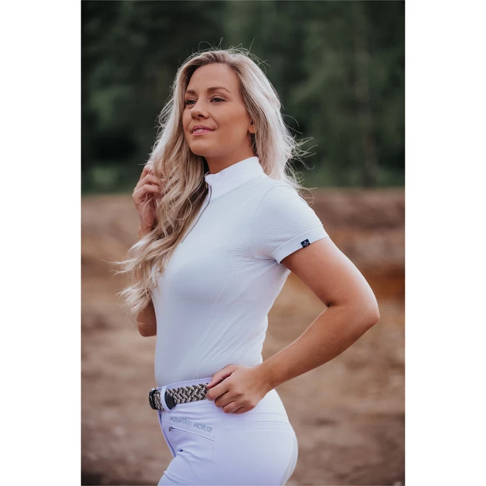 2023 Mountain Horse Womens Honey Competition Top 4509042225 - White 4 2023 Mountain Horse Womens Honey Competition Top 4509042225 - White - Image 2