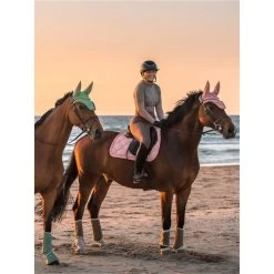 2023 PS Of Sweden Ruffle Jump Saddle Pad 1110-058 - Peach -Equestrian Products Store 6079 DSC 6793 1.700x700