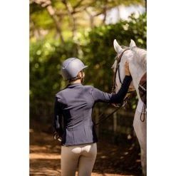 2023 Charles Owen Kylo Standard Peak Riding Helmet KYLO - Navy Matte / Pewter -Equestrian Products Store 6304 NSP 8667.700x700