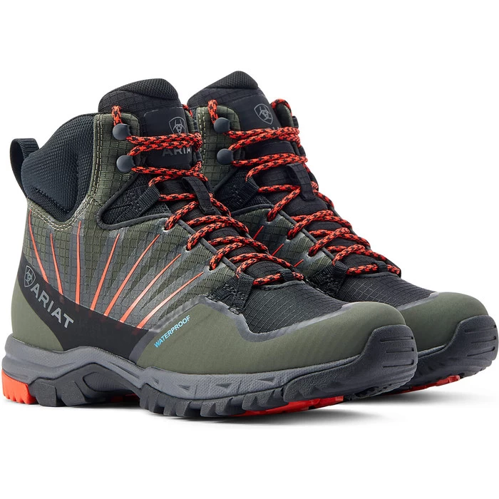 2023 Ariat Womens Skyline Solaris Waterproof Boot - Forest / Orange 9 2023 Ariat Womens Skyline Solaris Waterproof Boot - Forest / Orange - Image 7