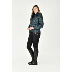2023 Weatherbeeta Womens Georgia Puffer Jacket 102159 - Pine -Equestrian Products Store 6419 1021590000 PINE WB Georgia Puffer Jacket Side2 Image Null Hero.700x700
