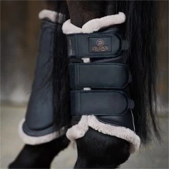2023 Eskadron Platinum Faux Leather Tendon Boots 555039853290 - Black Colour Black -Equestrian Products Store 6456 202320Eskadron20Platinum20Faux20Leather20Tendon20Boots2055503985329020 20Black20Lifestyle201.700x700
