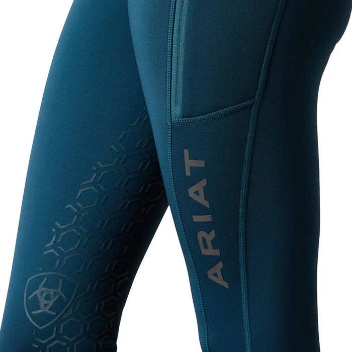 2023 Ariat Womens Venture Thermal Half Grip Riding Tights 10046178 - Reflecting Pond 5 2023 Ariat Womens Venture Thermal Half Grip Riding Tights 10046178 - Reflecting Pond - Image 3