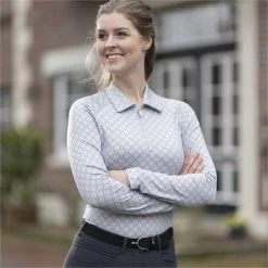 2023 HKM Rosewood All Over Print Functional Shirt 14230 - Light Grey -Equestrian Products Store 6679 202320HKM20Rosewood20All20Over20Print20Functional20Shirt201423020 20Light20Grey202.700x700