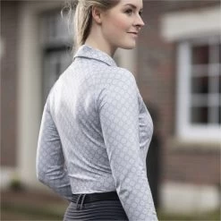 2023 HKM Rosewood All Over Print Functional Shirt 14230 - Light Grey -Equestrian Products Store 6679 202320HKM20Rosewood20All20Over20Print20Functional20Shirt201423020 20Light20Grey203.700x700