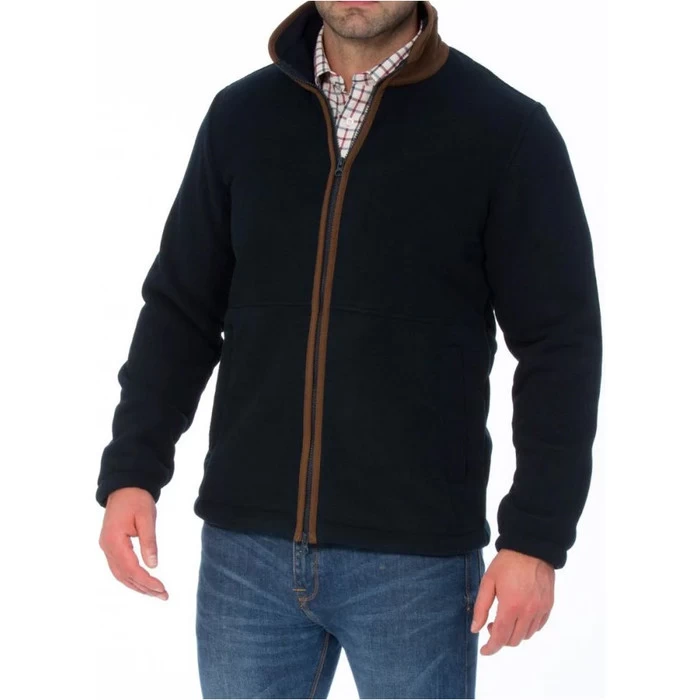 2023 Alan Paine Mens Aylsham Fleece Jacket AYLGJKT - Dark Navy 4 2023 Alan Paine Mens Aylsham Fleece Jacket AYLGJKT - Dark Navy - Image 2