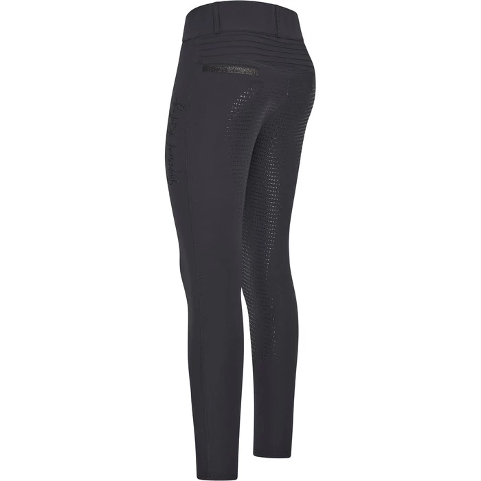 2023 Imperial Riding Womens Shiny Sparks Full Grip Riding Tights KL44322008 - Black Colour Black 4 2023 Imperial Riding Womens Shiny Sparks Full Grip Riding Tights KL44322008 - Black Colour Black - Image 2