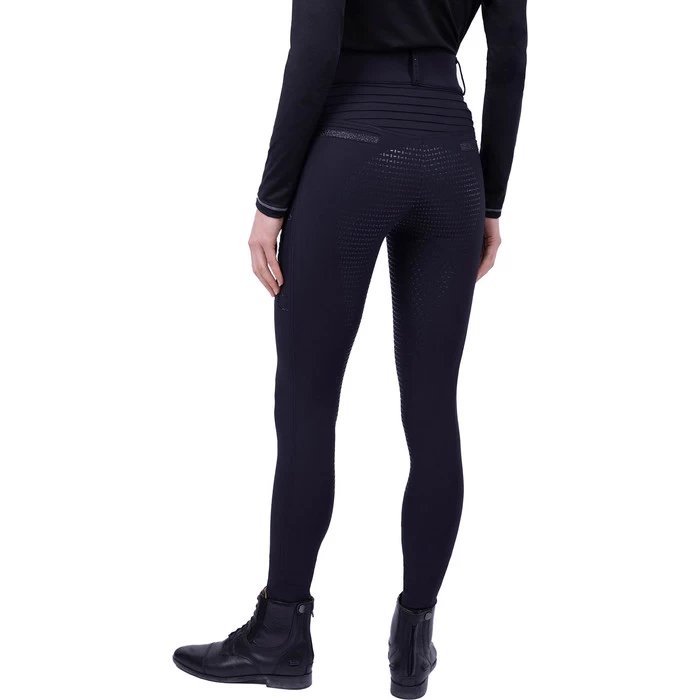2023 Imperial Riding Womens Shiny Sparks Full Grip Riding Tights KL44322008 - Black Colour Black 6 2023 Imperial Riding Womens Shiny Sparks Full Grip Riding Tights KL44322008 - Black Colour Black - Image 4