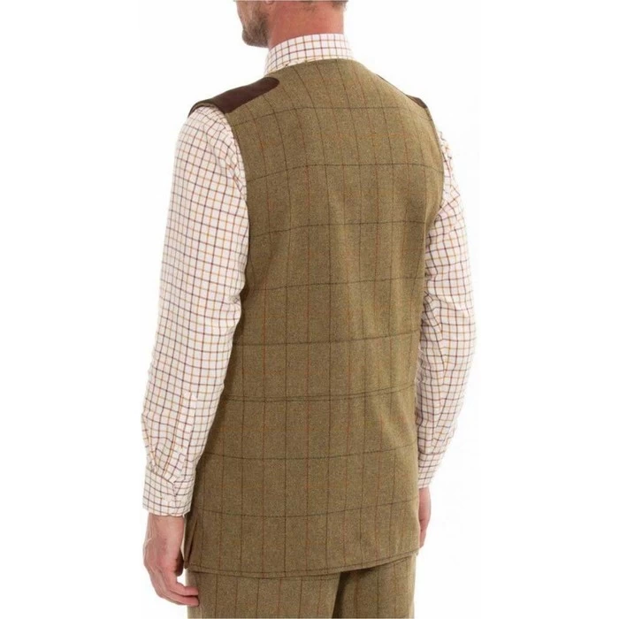 2023 Alan Paine Mens Combrook Tweed Gilet COMGWCT - Elm Colour Elm 6 2023 Alan Paine Mens Combrook Tweed Gilet COMGWCT - Elm Colour Elm - Image 4