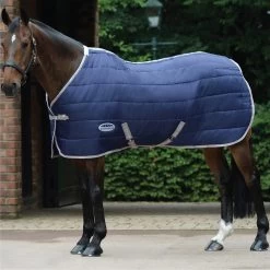 2022 Weatherbeeta Comfitec Channel Quilt Medium Standard Neck Stable Rug 813798 - Navy / Silver Colour Navy/Silver