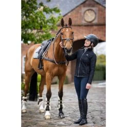 Charles Owen Luna Wide Peak Helmet & Free Headband LUNAWPNMNG - Navy Matt / Navy Gloss -Equestrian Products Store A2I9698 LR Web203201.700x700