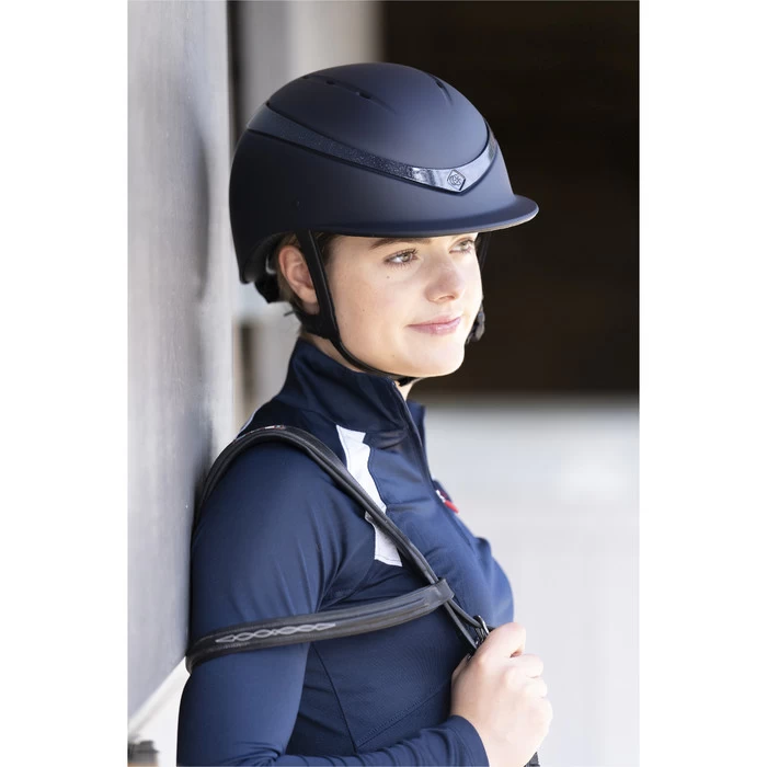 2022 Charles Owen This Esme X Luna Riding Helmet & Headband - Midnight Colour Midnight 6 2022 Charles Owen This Esme X Luna Riding Helmet & Headband - Midnight Colour Midnight - Image 4