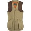2023 Alan Paine Mens Combrook Tweed Gilet COMGWCT - Elm Colour Elm