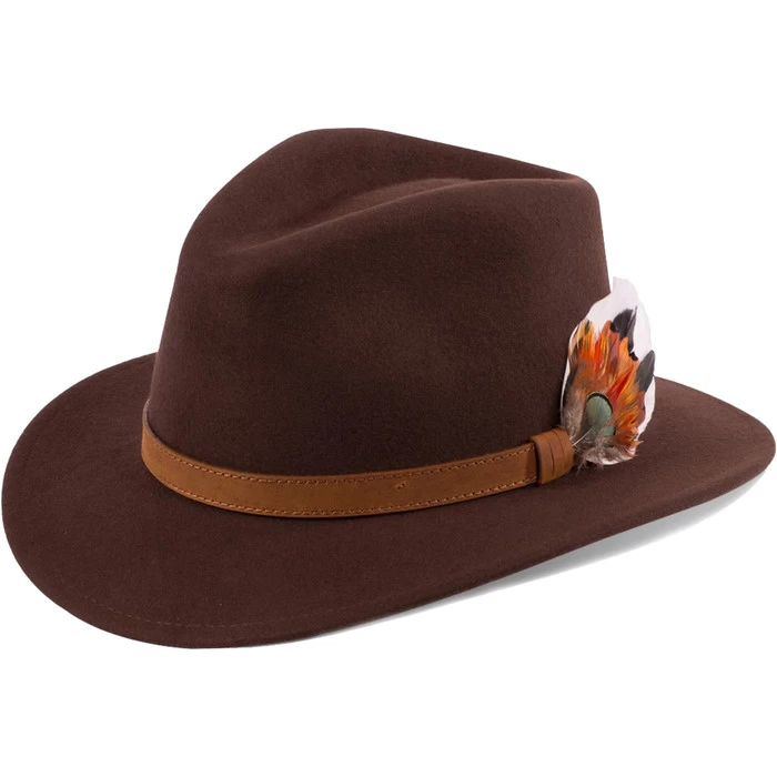 2023 Alan Paine Richmond Felt Hat RICUFEL - Brown 3 2023 Alan Paine Richmond Felt Hat RICUFEL - Brown