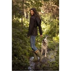 Ariat Womens Burford Wellington Boots - Olive Green -Equestrian Products Store Ariat Womens Burford Wellies Olive Green action.700x700