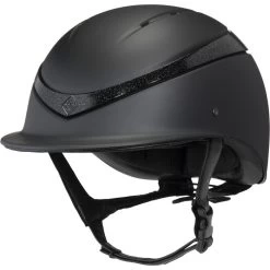 2022 Charles Owen This Esme X Luna Riding Helmet & Headband - Black Colour Black