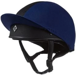 Charles Owen Pro II Plus Helmet Silk - Navy Colour Navy