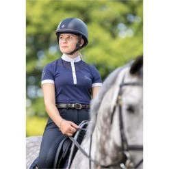 2022 Charles Owen AYR8 Plus Leather Look Helmet Midnight Blue Colour Midnight Blue -Equestrian Products Store Chloe20Lemieux.700x700